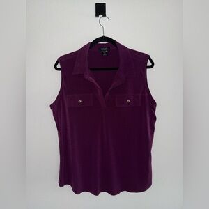 Purple Sleeveless Top